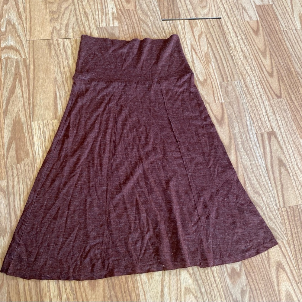 Prana Women's Midi Skirt in Rust - Picture 8 of 9